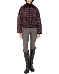 Burberry - Long Sleeved Quilted Jacket - Lyst