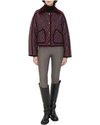 Burberry - Cropped Quilted Nylon Floriston Jacket - Lyst