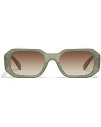 Quay - Hyped Up 53Mm Gradient Square Sunglasses - Lyst