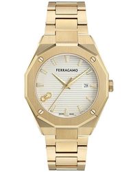 Ferragamo - Edge Chronograph Bracelet Watch, 40Mm - Lyst