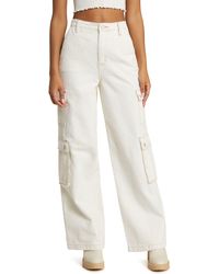 Blank NYC - The Franklin Hole Punch Wide Leg Cargo Pants - Lyst