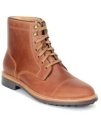 Warfield & Grand - Gresham Lugged Cap Toe Boot - Lyst
