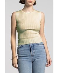 WEEKEND LOS ANGELES - Eleanor Rib Sweater Tank - Lyst