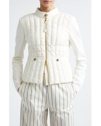 Moncler - Mixed Media Down Jacket - Lyst