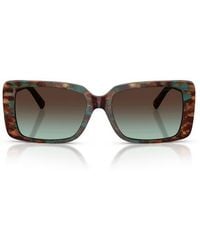 Tiffany & Co. - 55Mm Gradient Rectangular Sunglasses - Lyst