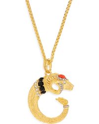 Kenneth Jay Lane - Ram Head Pendant Necklace - Lyst