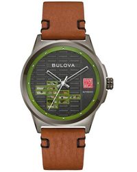 Bulova - Frank Lloyd Wright Collection Kalil House Usonian Automatic Leather Strap Watch, 39Mm - Lyst