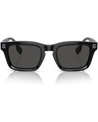 Burberry - 51mm Rectangular Sunglasses - Lyst
