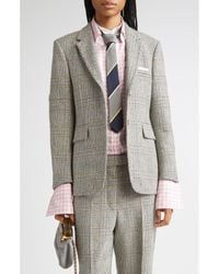 Thom Browne - Pow Glen Plaid Hunting Tweed Single Breasted Blazer - Lyst