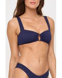 LSPACE - Willow Pucker Textured Bikini Top - Lyst