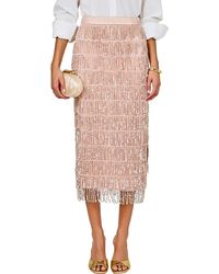 Endless Rose - Sequin Tassel Midi Skirt - Lyst