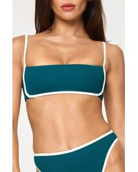 L*Space - Hazel Ribbed Bikini Top - Lyst