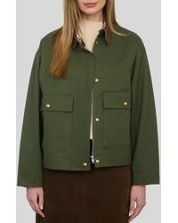 ZOE AND CLAIRE - Cotton Utility Jacket - Lyst