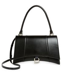 Balenciaga - Medium Hourglass Hinge Leather Top Handle Bag - Lyst