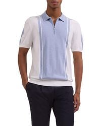 Bugatchi - Quarter Zip Polo Sweater - Lyst