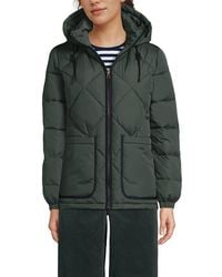 Lands' End - Featherfree Insulated Diamond Quilted Jacket - Lyst
