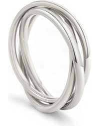 Mint & Lily - Dainty Interlocking Fidget Ring - Lyst