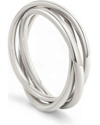 Mint & Lily - Dainty Interlocking Fidget Ring - Lyst