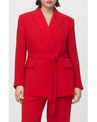 Mango - Tie Blazer - Lyst