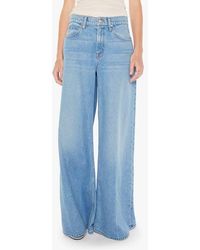 Mother - The Slung Sugar Cone Sneak Wide Leg Jeans - Lyst