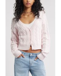 BP. - Mixed Stitch Cardigan - Lyst