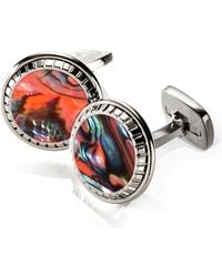 M-clip - Abalone Cuff Links - Lyst