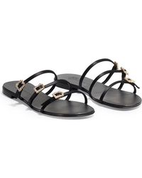 Temperley London - Eclipse Satin Flat Sandals - Lyst