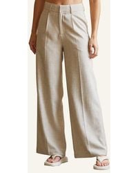 Crescent - Pleated Wide Leg Pants - Lyst