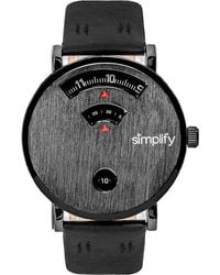Simplify - The 7000 Leather-Band Watch - Lyst