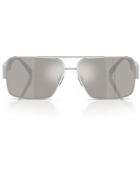 Versace - 61Mm Rectangular Sunglasses - Lyst