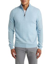 Nordstrom - Cashmere Quarter Zip Pullover Sweater - Lyst