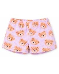 PREPPY GOOSE - Plush Teddy Loungewear Shorts - Lyst