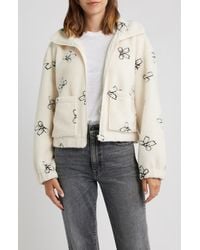 Thread & Supply - Bow Embroidery High Pile Fleece Jacket - Lyst