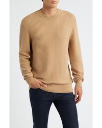 BOSS - Imberto Textured Sweater - Lyst