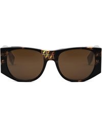 Fendi - The Baguette 54mm Oval Sunglasses - Lyst
