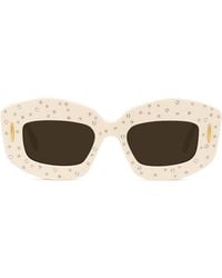 Loewe - Starry Night Anagram 49mm Small Rectangular Sunglasses - Lyst