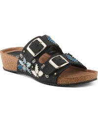 AZURA BY SPRING STEP - Miraflores Platform Wedge Slide Sandal - Lyst