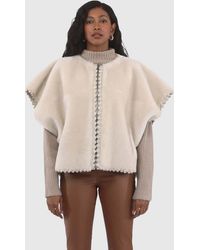 Gorski - Reversible Collarless Genuine Shearling Jacket - Lyst