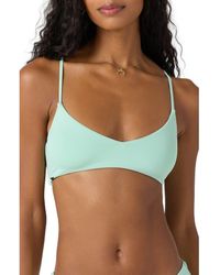 O'neill Sportswear - Saltwater Solids Huntington Lace-Up Bikini Top - Lyst