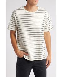 FRAME - Stripe Relaxed T-Shirt - Lyst