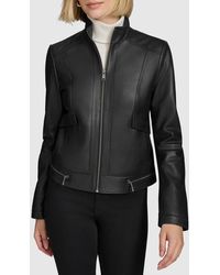 Andrew Marc - Rowan Leather Racer Jacket - Lyst
