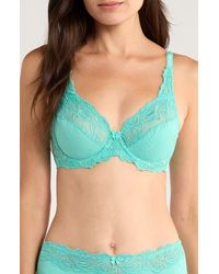 Hunkemöller - Diva Embrodiered Mesh Underwire Bra - Lyst