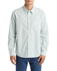 A.P.C. - Clement Stripe Button-up Shirt - Lyst