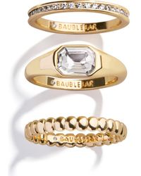 BaubleBar - Mary Set Of 3 Rings - Lyst