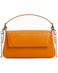 Mango - Faux Leather Top Handle Bag - Lyst