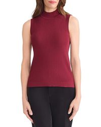 Jones New York - Rib Sleeveless Turtleneck Sweater - Lyst