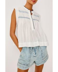 Rails - Willow Embroidered Detail Cotton Top - Lyst