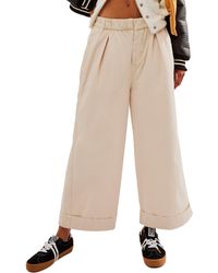 Free People - After Love Roll Cuff Wide Leg Pants - Lyst