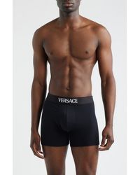 Versace - Assorted 2-Pack Essential Logo Stretch Cotton Trunks - Lyst