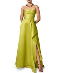 Donna Karan - Strapless Ruffle Gown - Lyst
